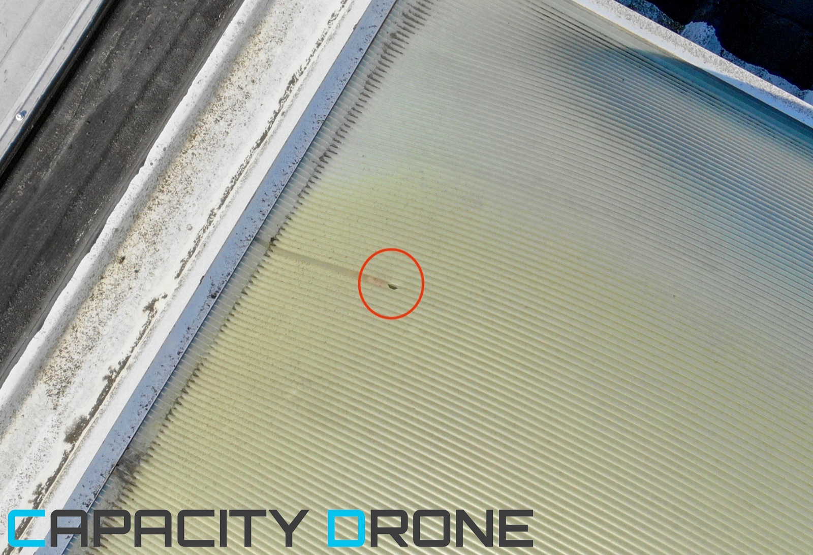 Vue aérienne sinistre assurance