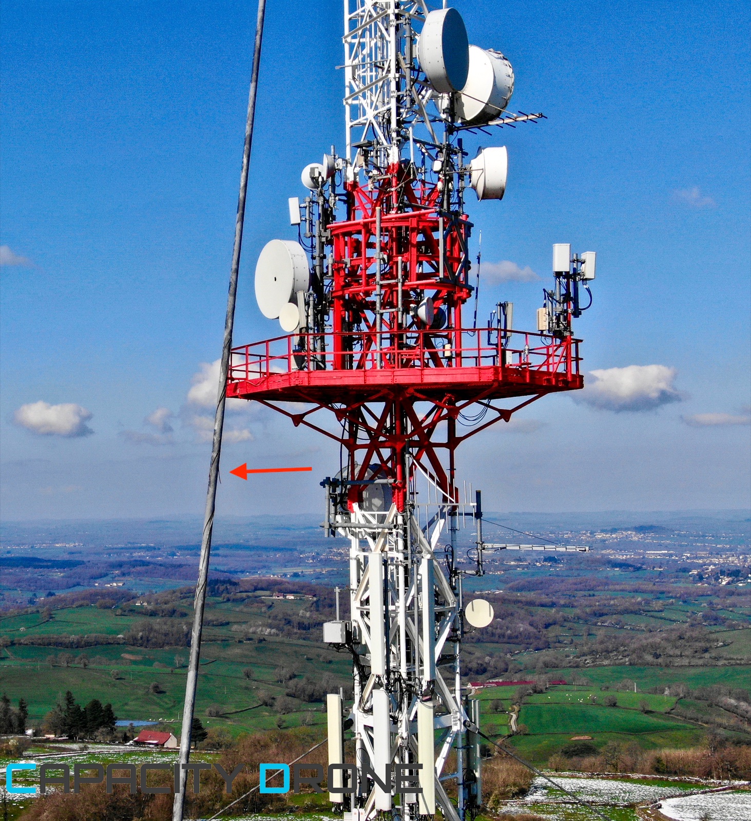 Inspection toiture drone DJI