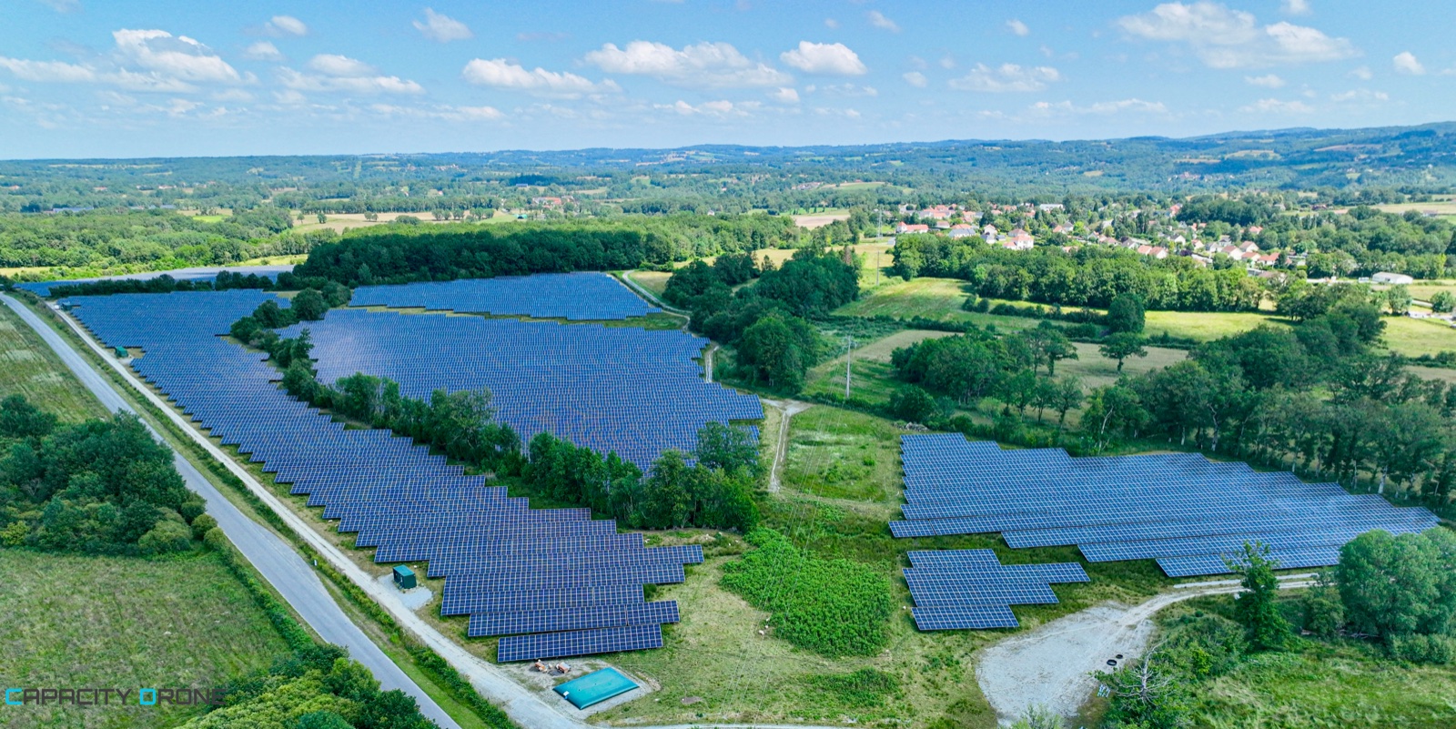 Centrale solaire inspection drone DJI