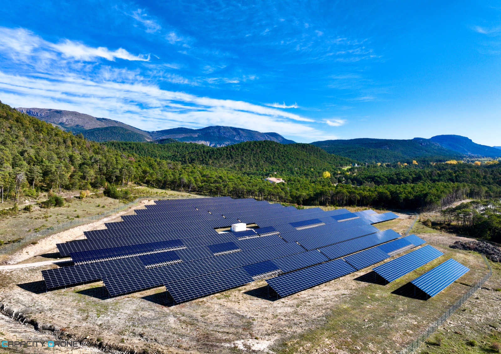 Cartographie thermique ferme solaire drone
