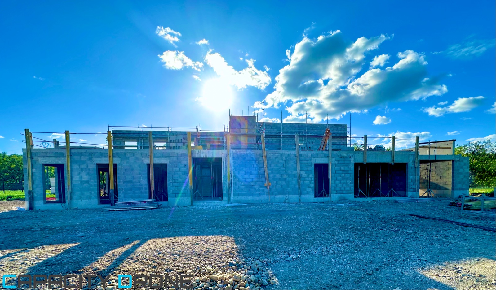 Prise de vue chantier drone