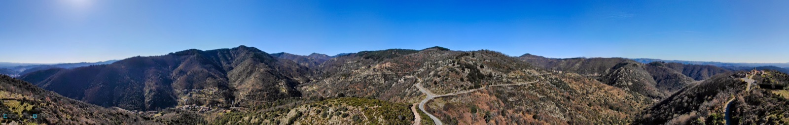 Vue panoramique drone télécom