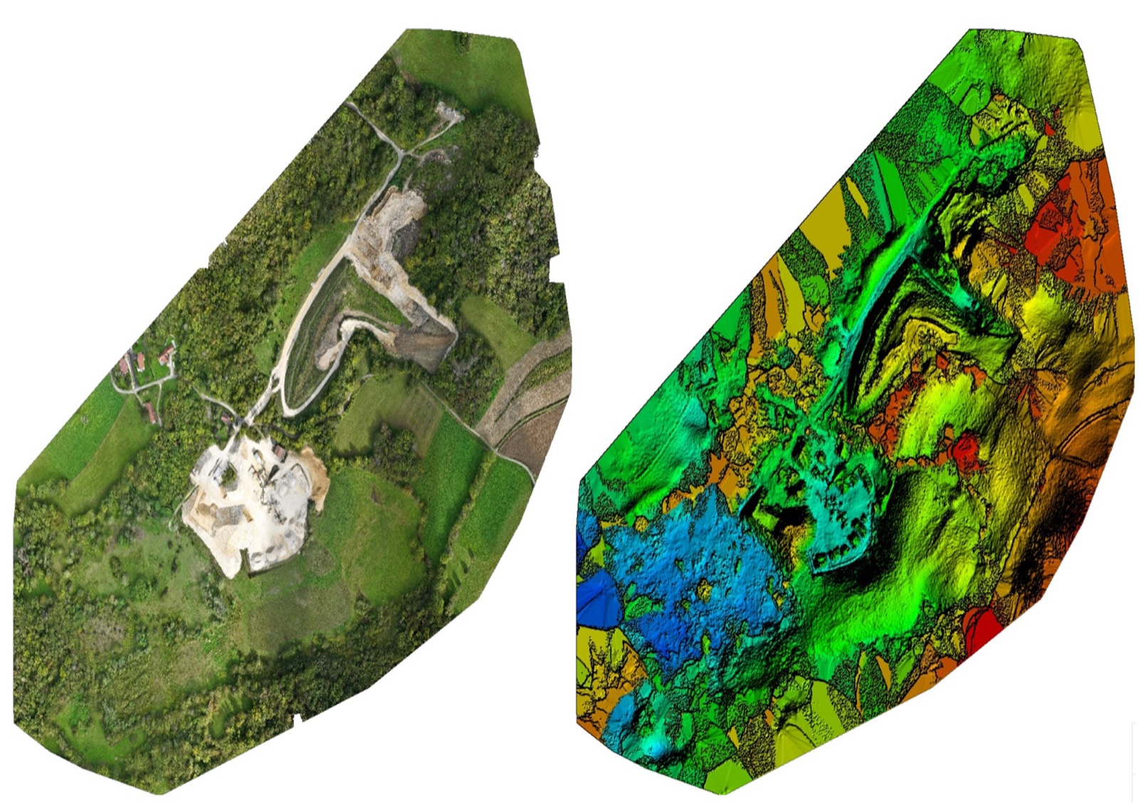 Relevé topographique orthophoto par drone DJI — Capacity Drone